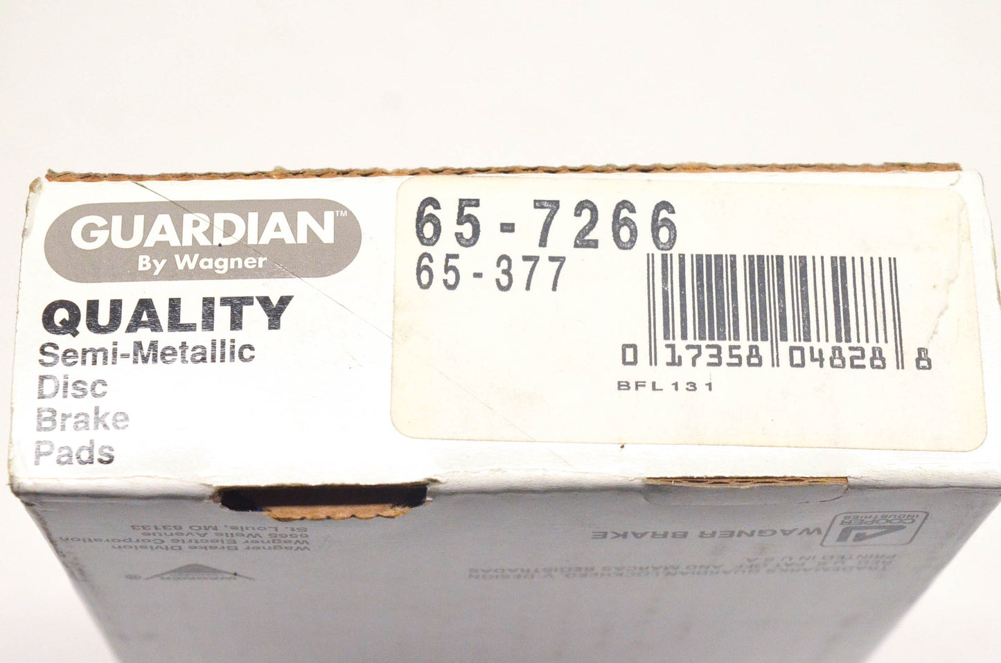 Wagner 65-377, 65-7266 Guardian Semi Metallic Disc Brake Pad Kit NOS