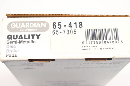 Wagner 65-418, 65-7305 Guardian Semi Metallic Disc Brake Pad Kit NOS