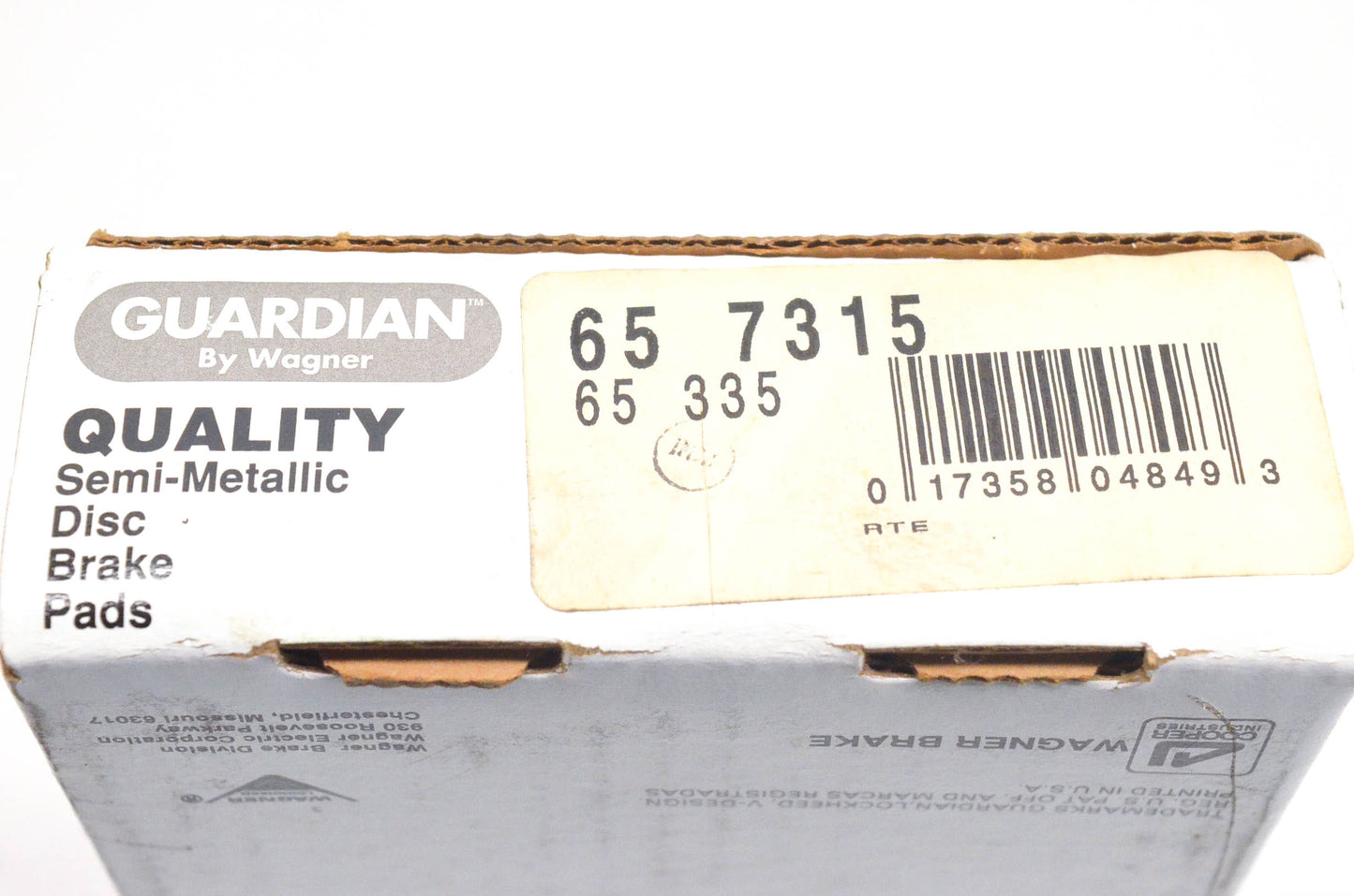 Wagner 65-335, 65-7315 Guardian Semi Metallic Disc Brake Pad Kit NOS