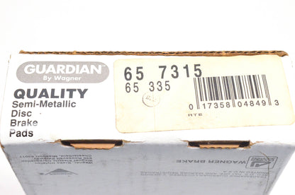 Wagner 65-335, 65-7315 Guardian Semi Metallic Disc Brake Pad Kit NOS
