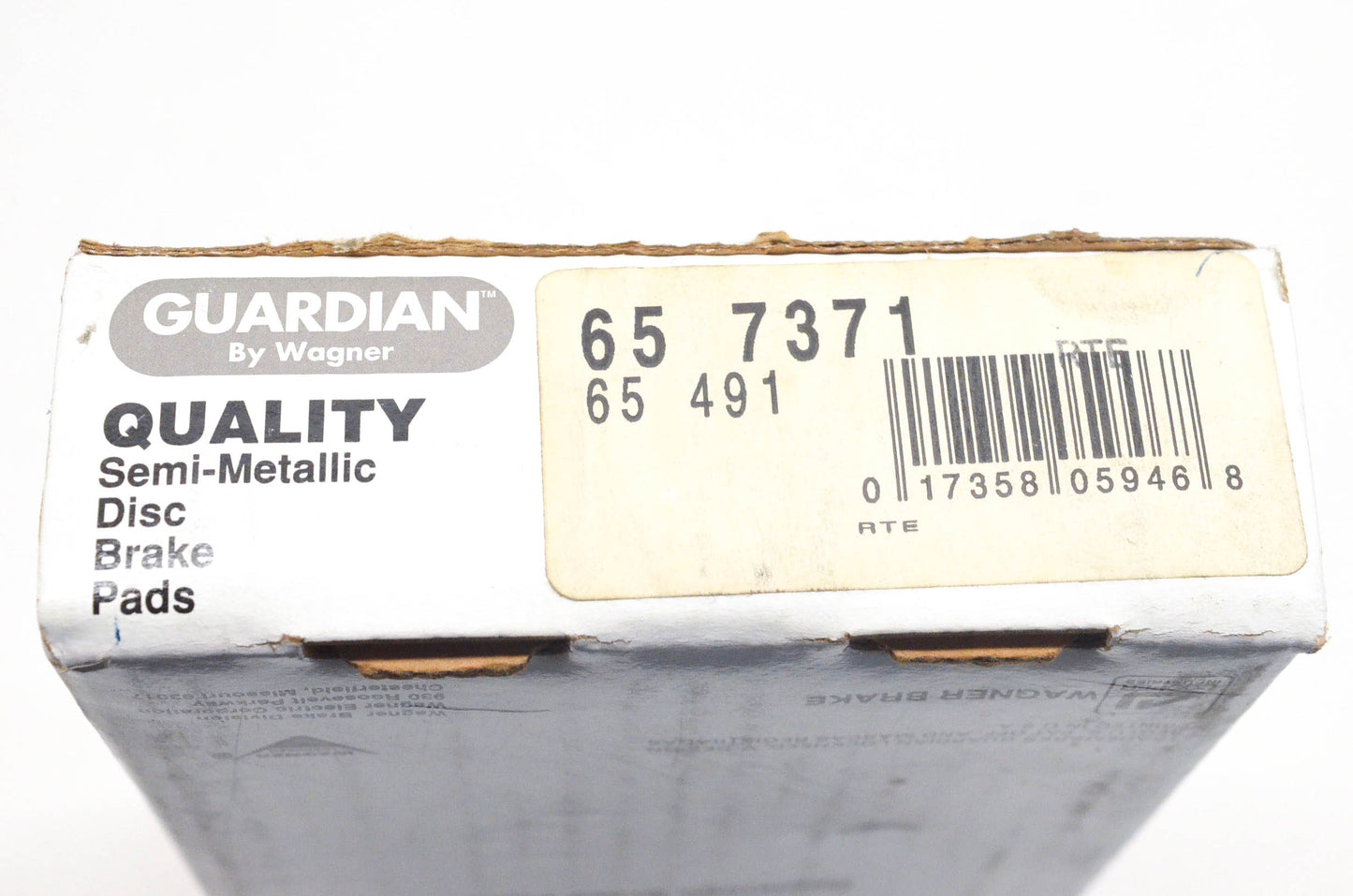 Wagner 65-491, 65-7371 Guardian Semi Metallic Disc Brake Pad Kit NOS