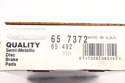Wagner 65-492, 65-7372 Guardian Semi Metallic Disc Brake Pad Kit NOS