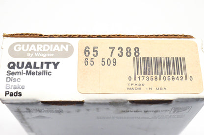 Wagner 65-509, 65-7388 Guardian Semi Metallic Disc Brake Pad Kit NOS