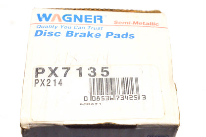 Wagner PX7135, PX214 Semi Metallic Disc Brake Pad Kit NOS