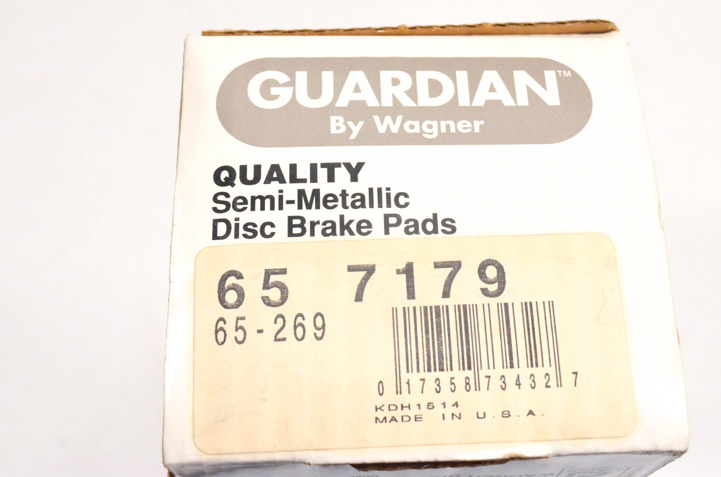 Wagner 65-269, 65-7179 Guardian Semi Metallic Disc Brake Pad Kit NOS