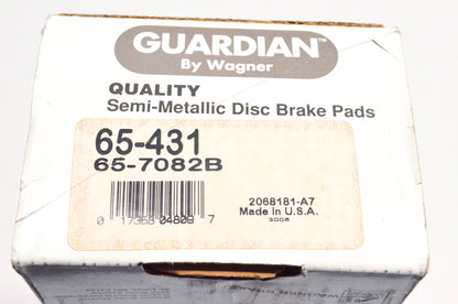 Wagner 65-431, 65-7082B Guardian Semi Metallic Disc Brake Pad Kit NOS