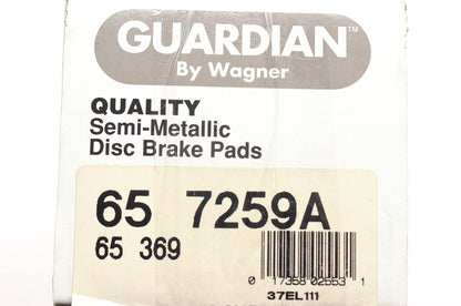Wagner 65-369, 65-7259A Guardian Semi Metallic Disc Brake Pad Kit NOS