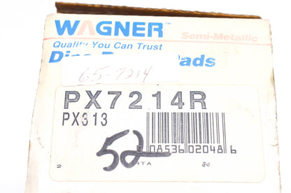 Wagner PX7214R, PX313, 65-7214 Semi Metallic Disc Brake Pad Kit NOS