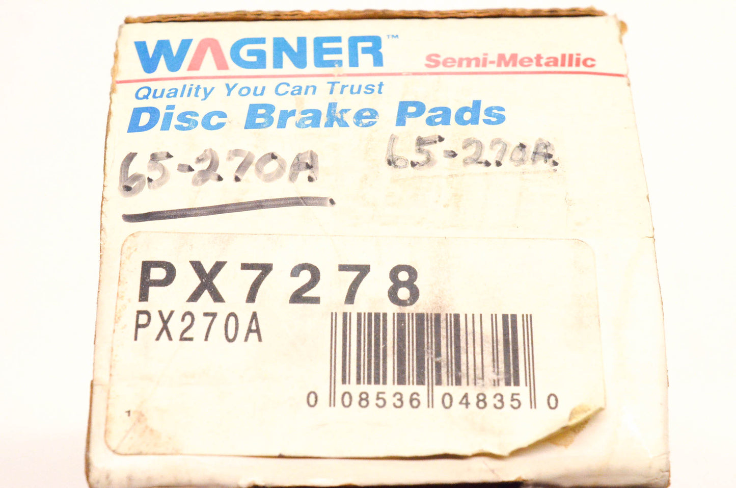 Wagner PX7278, PX270A, 65-270A Semi Metallic Disc Brake Pad Kit NOS