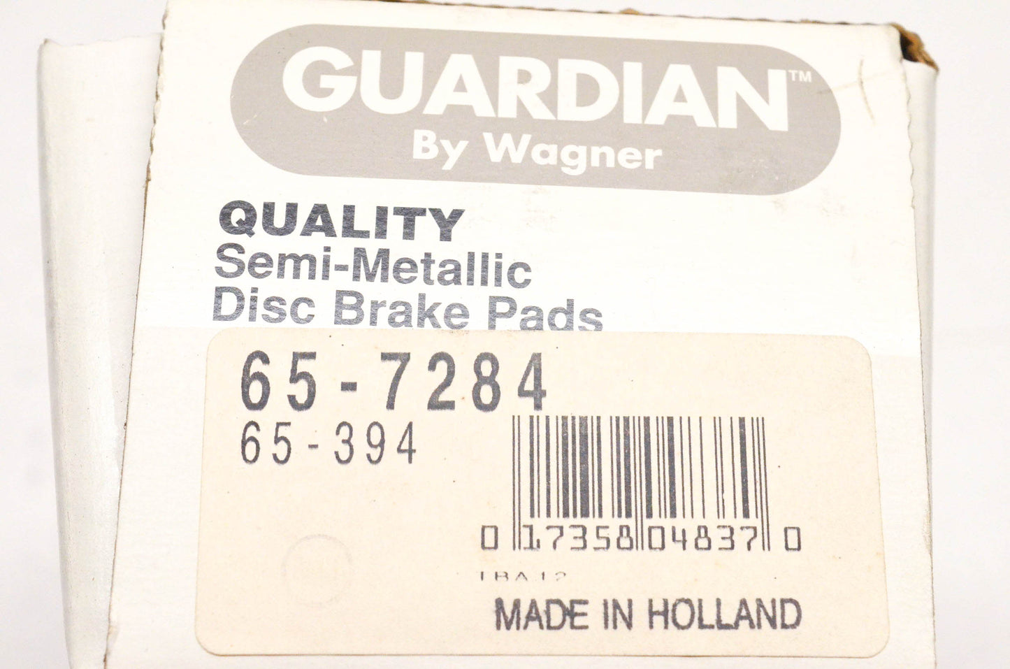 Wagner 65-394, 65-7284 Guardian Semi Metallic Disc Brake Pad Kit NOS