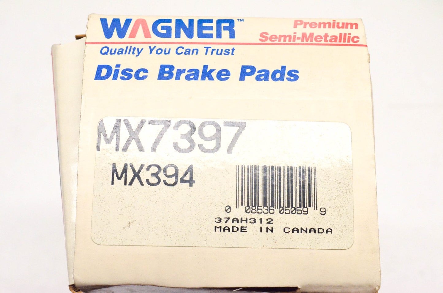 Wagner MX7397, MX394 Semi Metallic Disc Brake Pad Kit NOS