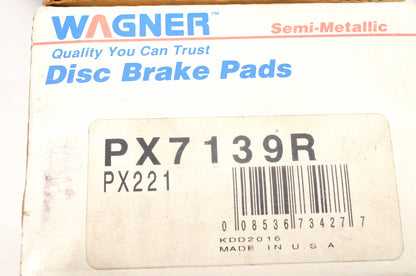 Wagner PX7139R, PX221 Semi Metallic Disc Brake Pad Kit NOS