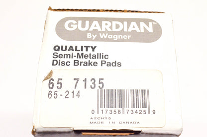 Wagner 65-214, 65-7135 Guardian Semi Metallic Disc Brake Pad Kit NOS