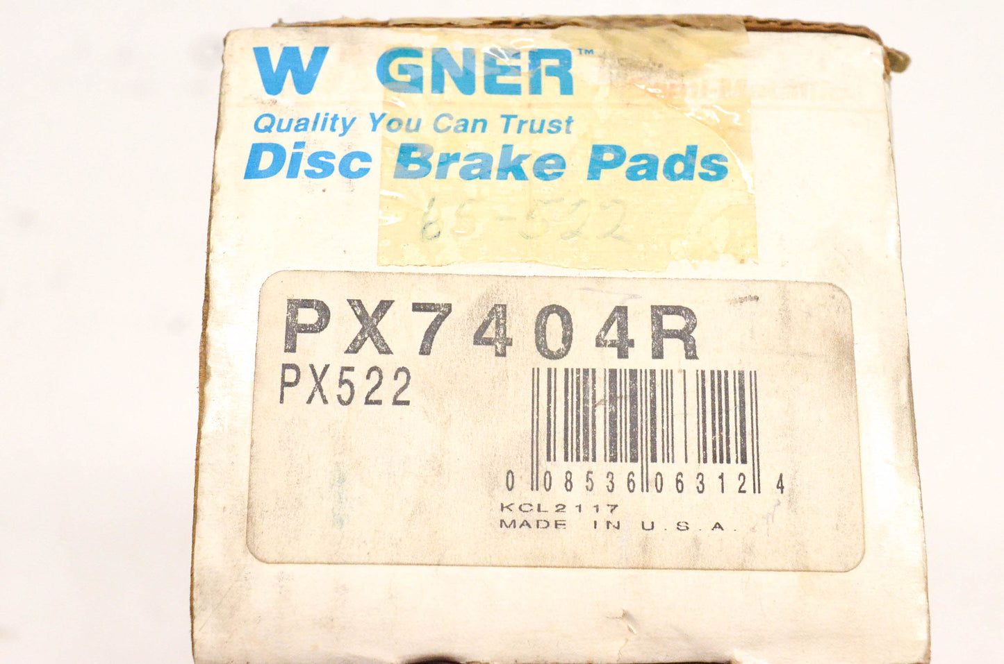 Wagner PX522, PX7404R Semi Metallic Disc Brake Pad Kit NOS