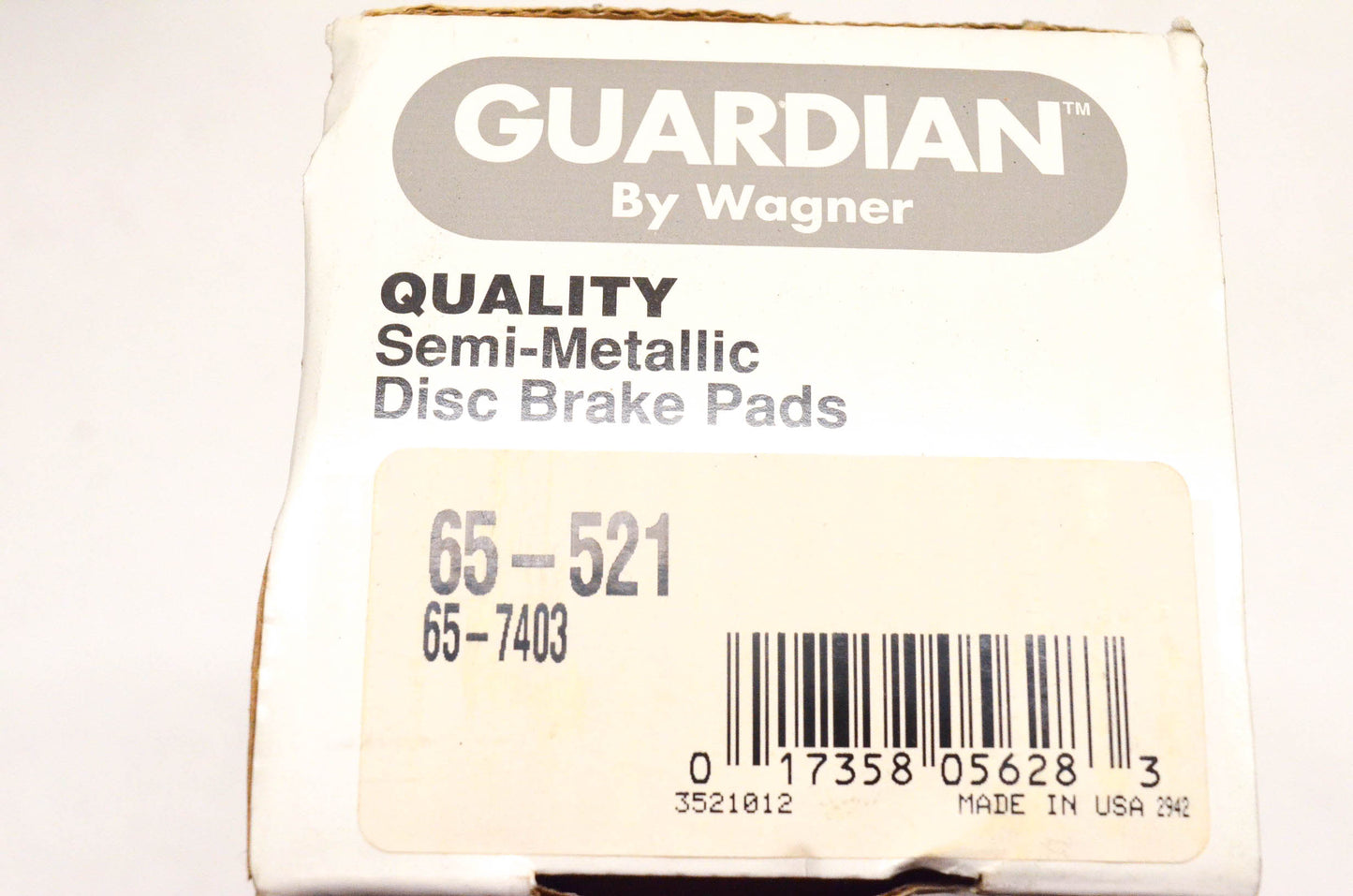 Wagner 65-521, 65-7403 Guardian Semi Metallic Disc Brake Pad Kit NOS