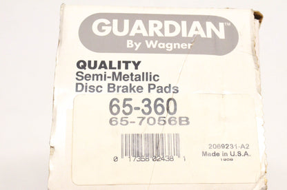 Wagner 65-360, 65-7056B Guardian Semi Metallic Disc Brake Pad Kit NOS