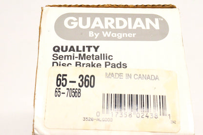 Wagner 65-360, 65-7056B Guardian Semi Metallic Disc Brake Pad Kit NOS