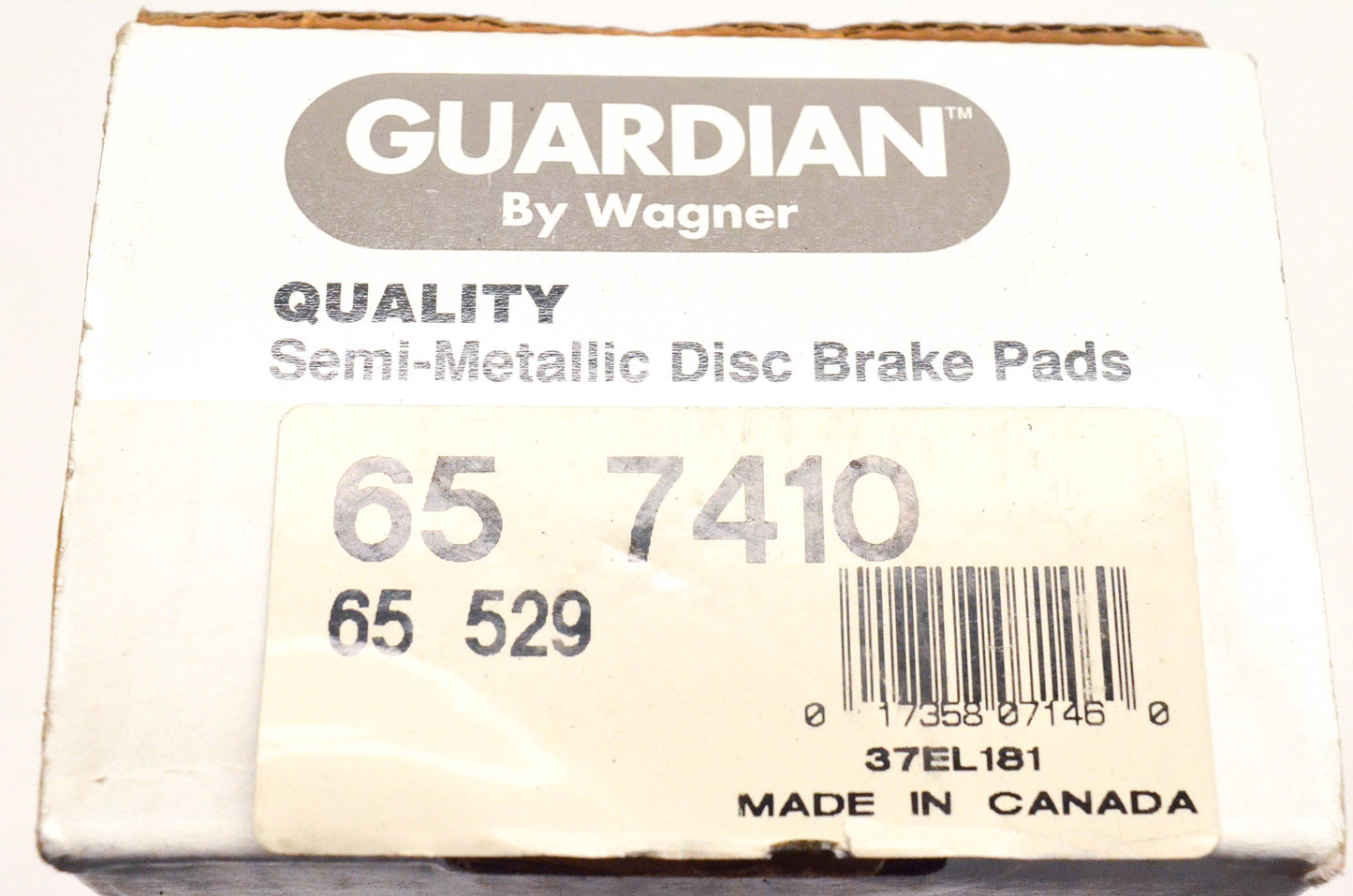 Wagner 65-7410, 65-529 Guardian Semi Metallic Disc Brake Pad Kit NOS