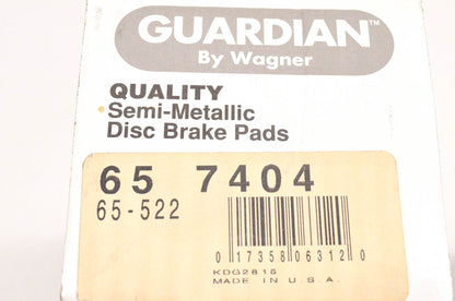 Wagner 65-7404, 65-522 Guardian Semi Metallic Disc Brake Pad Kit NOS