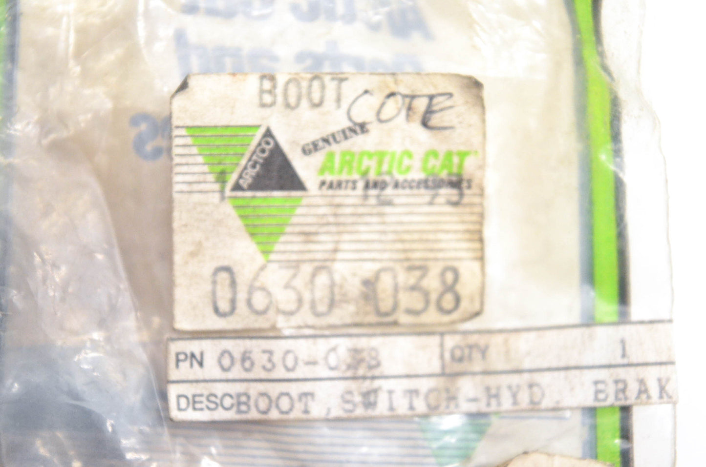 New OEM Arctic Cat 0630-038 Hydraulic Brake Switch Boot NOS