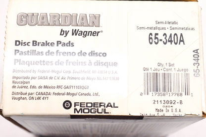 Wagner 65-340A Guardian Semi Metallic Disc Brake Pad Kit NOS