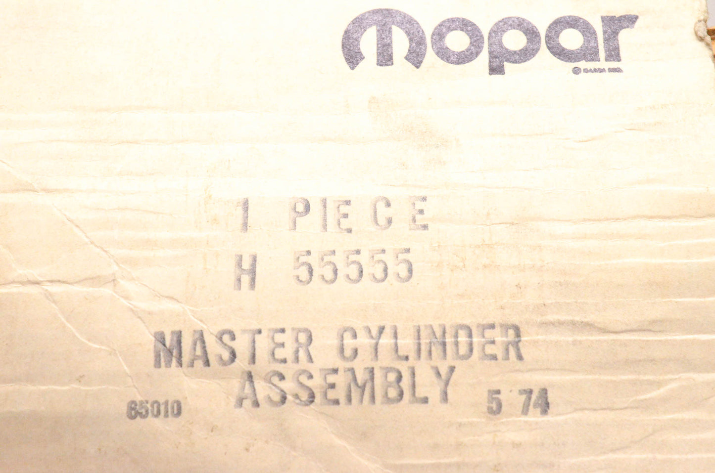 Mopar H55555, FE-20936 Master Brake Cylinder Assembly NOS