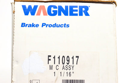 Wagner F110917, 131080 Master Brake Cylinder Assembly NOS