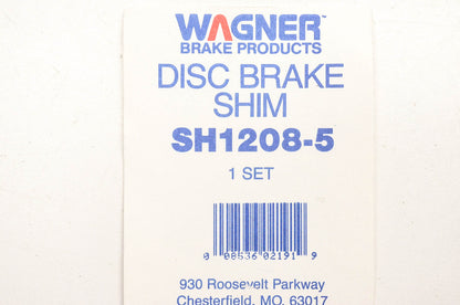 Wagner SH1208-5 Disc Brake Shim Kit NOS