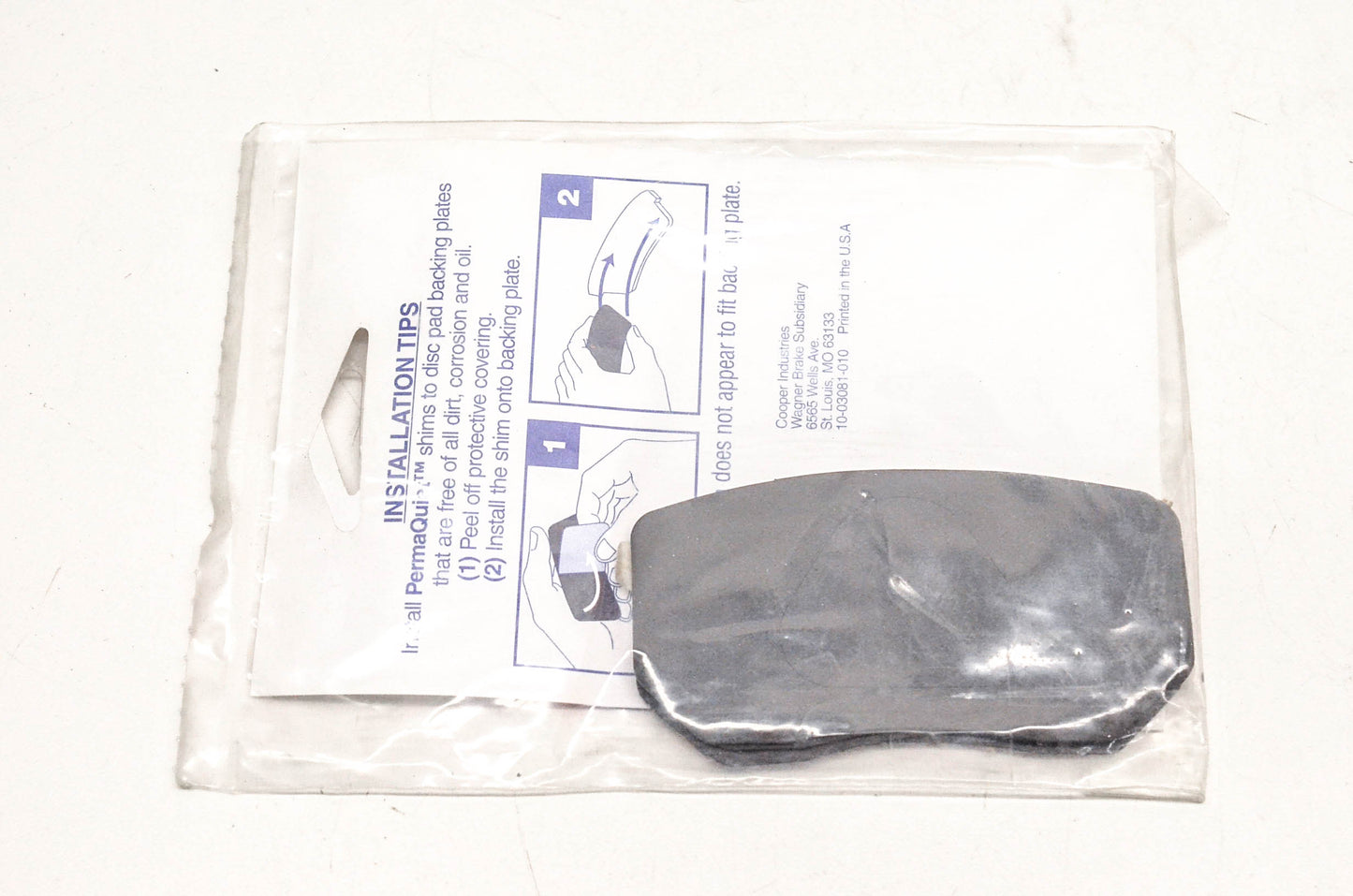 Wagner PQ300105 Disc Brake Shim Kit NOS