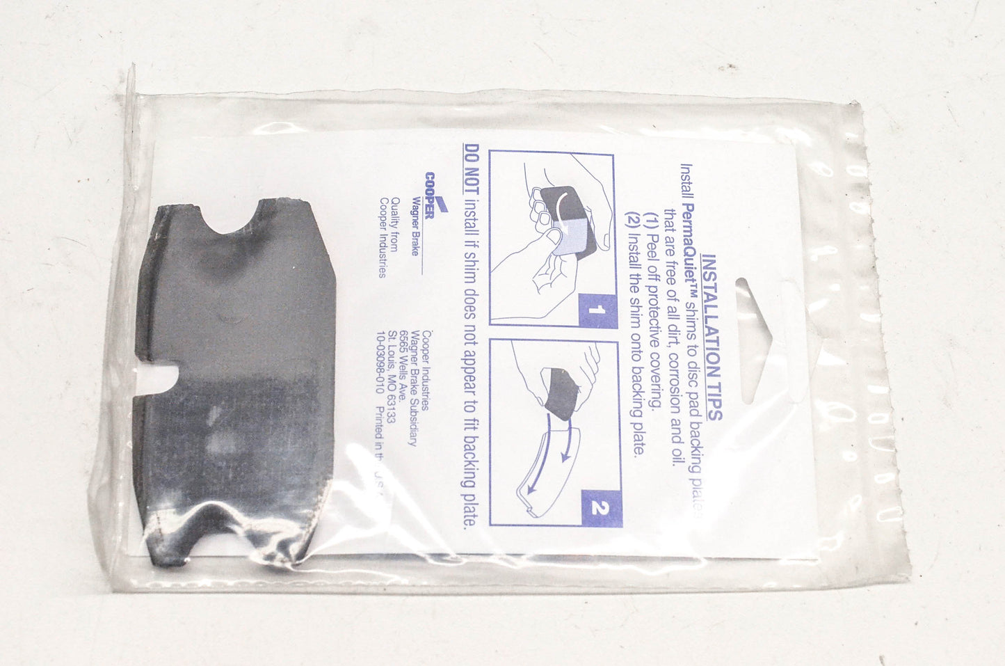 Wagner PQ300107 Disc Brake Shim Kit NOS