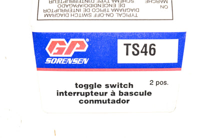 GP Sorensen TS46 Toggle Switch Kit NOS