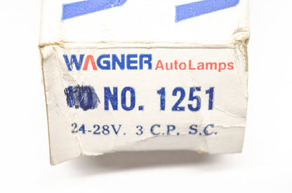 Wagner 1251 24-28v Lamp Bulbs Qty 2 NOS