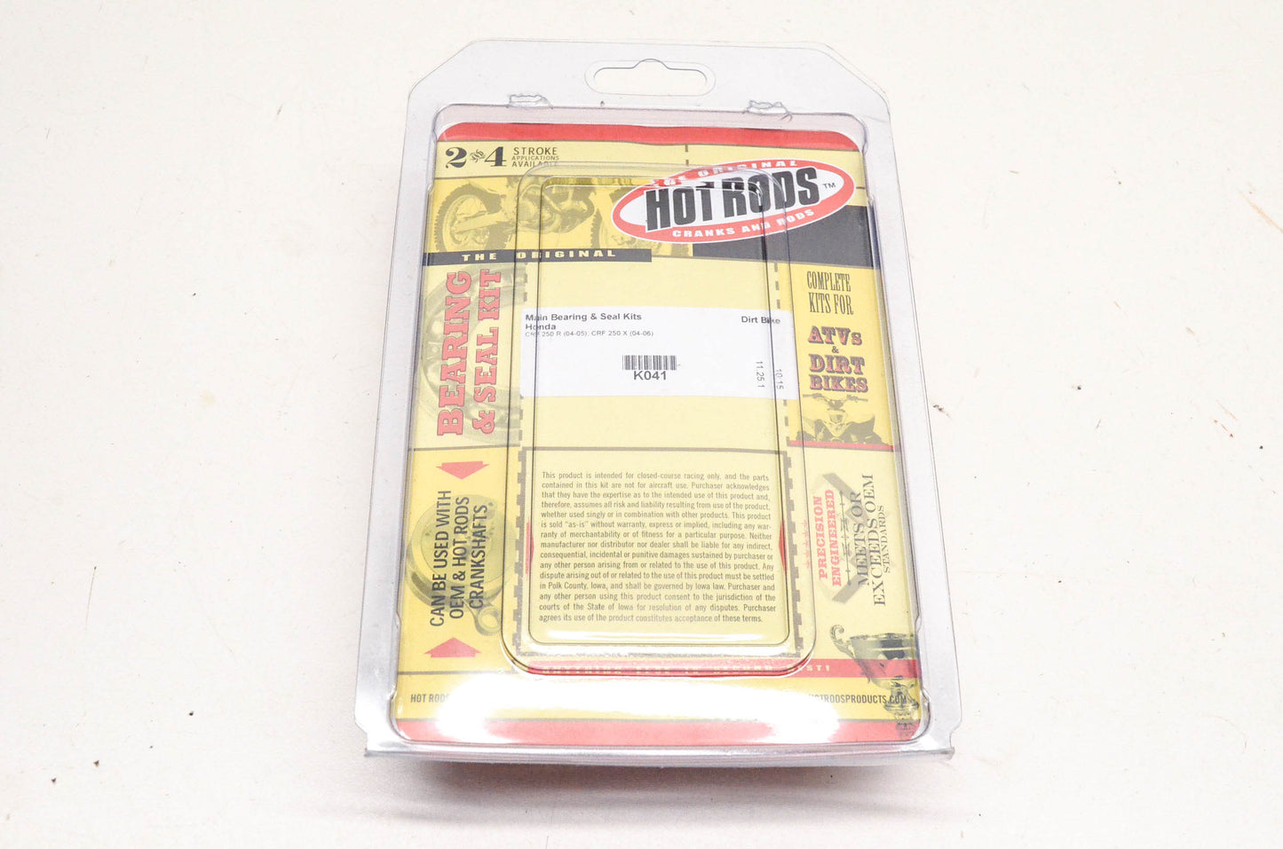Hot Rods K041 Main Bearing And Seal Kit NOS