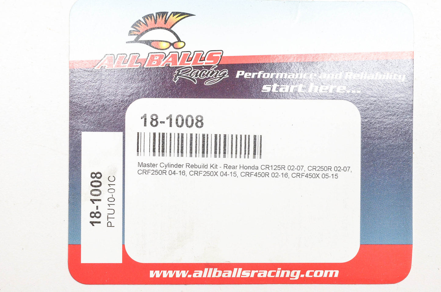 All Balls 18-1008 Master Cylinder Rebuild Kit NOS