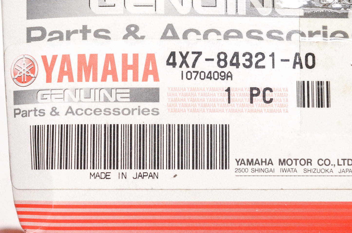 New OEM Yamaha 4X7-84321-A0-00 Headlamp Lens Assembly NOS
