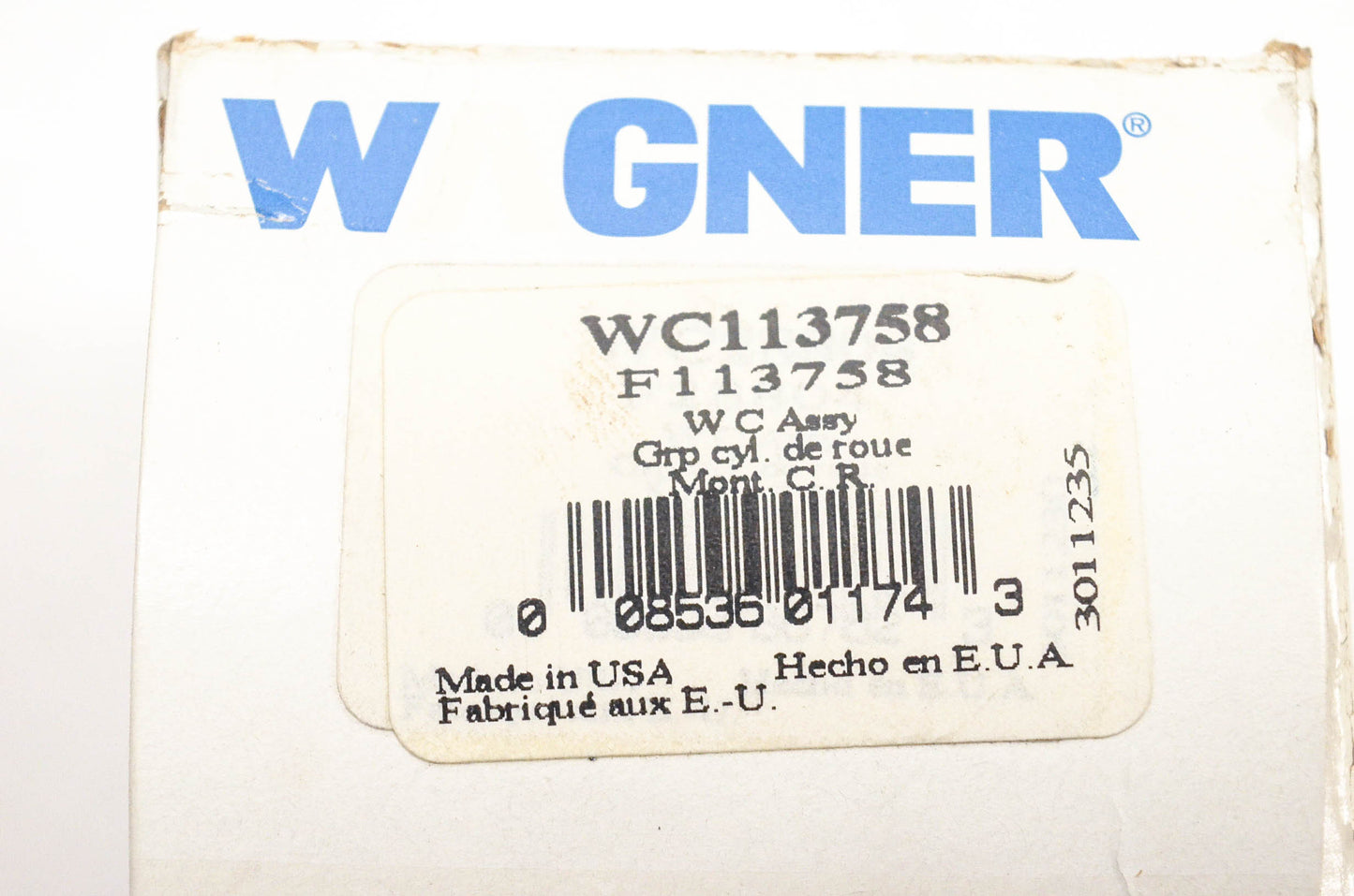 Wagner WC113758, F113758 Wheel Cylinder Assembly NOS