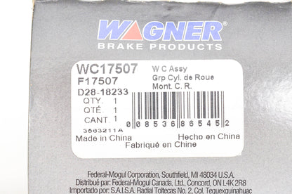 Wagner WC17507, F17507, D28-18233 Wheel Cylinder Assembly NOS