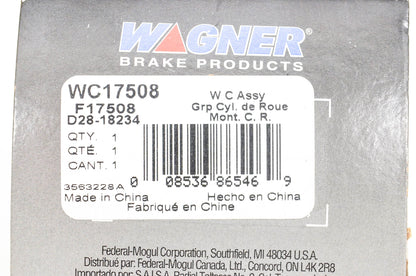 Wagner WC17508, F17508, D28-18234 Wheel Cylinder Assembly NOS