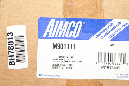 Aimco M901111, BH78013, SS3087B9301 Master Cylinder Assembly NOS