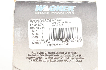 Wagner WC131874, F131874, D28-18214 Wheel Cylinder Assembly NOS
