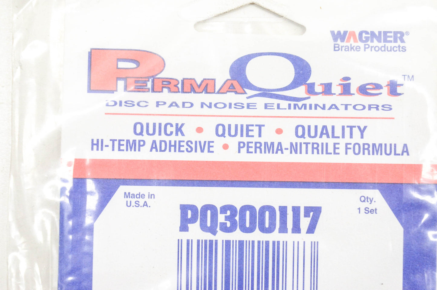 Wagner PQ300117 Perma Quiet Disc Brake Shim Kit NOS