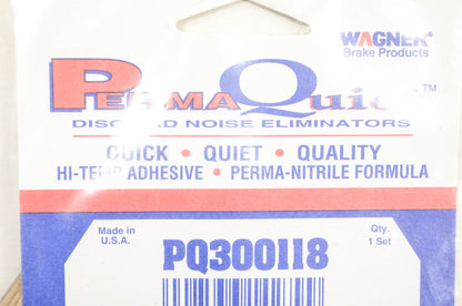 Wagner PQ300118 Perma Quiet Disc Brake Shim Kit NOS