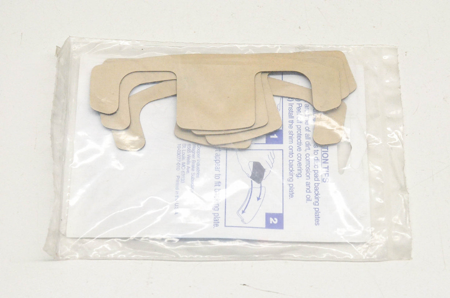 Wagner PQ300121 Perma Quiet Disc Brake Shim Kit NOS