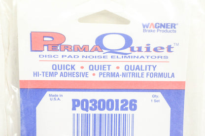 Wagner PQ300126 Perma Quiet Disc Brake Shim Kit NOS