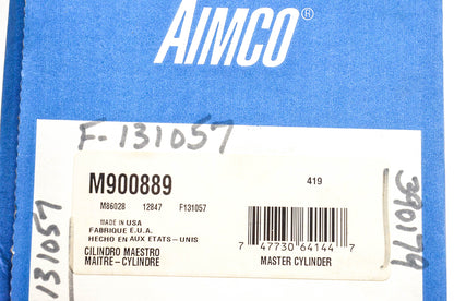 Aimco M900889, M86028, 12847 Master Cylinder Assembly Kit NOS