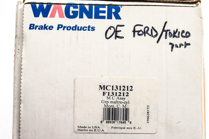 Wagner MC131212, F131212 Master Cylinder Assembly NOS