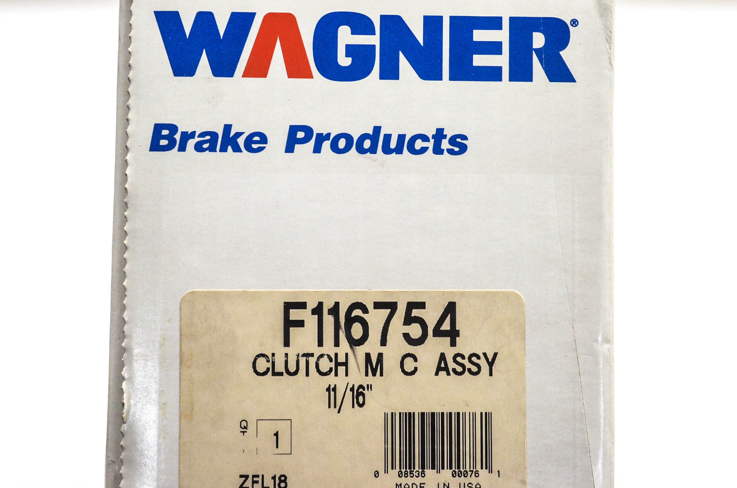 Wagner F116754, FE129546 Master Cylinder Assembly NOS