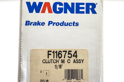 Wagner F116754, FE129546 Master Cylinder Assembly NOS