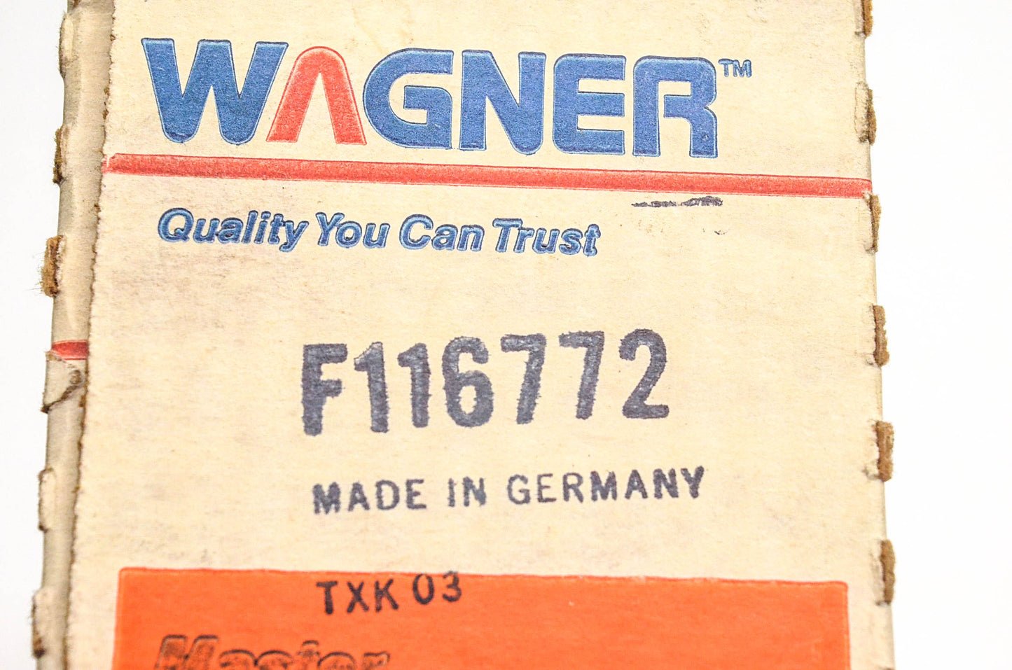 Wagner F116772 Master Cylinder Kit NOS