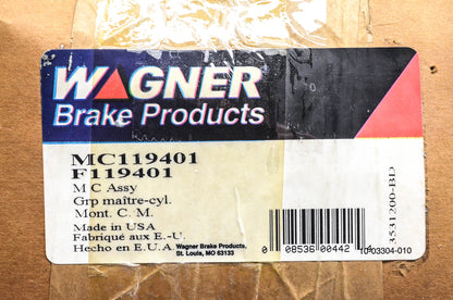 Wagner MC119401, F119401, 2230600 Premium Brake Master Cylinder Assembly NOS